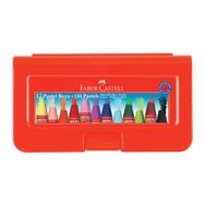 Faber Castell 12'li Altıgen Pastel Plastik Kutu Pastel Boya