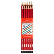 Faber Castell 12'Li Mercanlı Kırmızı Kalem
