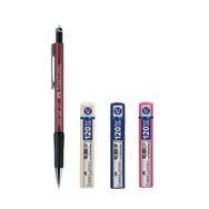 Faber Castell 1347 0.7 mm Bordo Versatil Kalem + 120'li 0.7 mm 3 Adet Kalem Ucu