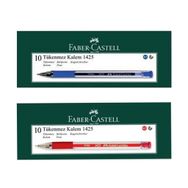 Faber Castell 1425 10 Mavi 10 Kırmızı İğne Uç Tükenmez Kalem