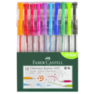 Faber Castell 1425 Auto 1.0 Mm Kırmızı Tükenmez Kalem 10'lu Kutu