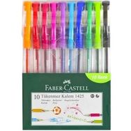 Faber Castell 1425 Renkli 10'lu Tükenmez Kalem
