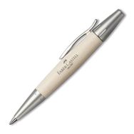 Faber-Castell 148332 Fine Writing E-Motion Ahşap/Metal Beyaz Tükenmez Kalem