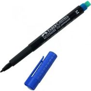 Faber Castell 1525 M Mavi Silgili Asetat Kalemi