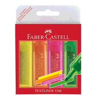 Faber Castell 1546 4 Renk Şeffaf Fosforlu Kalem