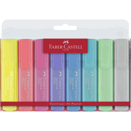 Faber-Castell 1546 Şeffaf Gövdeli 8'li Fosforlu Kalem