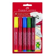 Faber-Castell 159505 Textil Marker 5'li Kalem