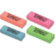 Faber Castell 189660 PVC-Free Renkli Büyük Silgi