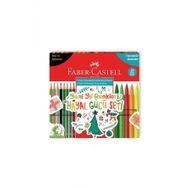 Faber Castell 20'li 10 Keçeli 10 Kuru Boya Kalemli Yeni Yıl Hayal Gücü Seti