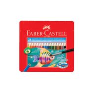 Faber Castell 24 Renk Metal Kutu Aquarel Suluboya Kalemi