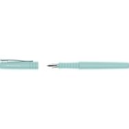 Faber-Castell 241009 dolma kalem Poly Pen, Karayip mavisi gövde, orta tüy, ergonomik kavramalı geri dönüştürülmüş plastikten yapılmıştır, akıcı yazma, öğrenciler için ideal