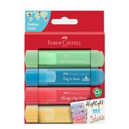 Faber-Castell 254624 46 Pastel Renk 4'lü Fosforlu Kalem