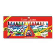 Faber Castell 25'li Wax Crayon Silinebilir Karton Kutu Pastel Boya
