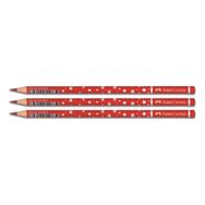 Faber Castell 3 Adet Kırmızı Yıldızlı Kopya Kalem