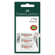 Faber Castell 3 Adet Plastik Beyaz Silgi