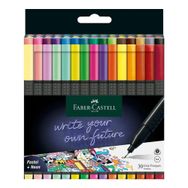 Faber Castell 30'lu Grip Finepen 0.4 mm Karışık Renk Keçe Uçlu Kalem