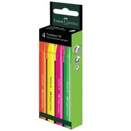 Faber Castell 38 Neon 4 Adet 2022 Fosforlu Kalem