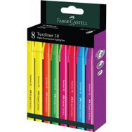 Faber Castell 38 Neon 8 Adet 2022 Fosforlu Kalem