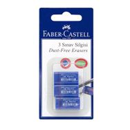 Faber Castell 3'lü Mavi Sınav Silgisi