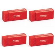 Faber Castell 4 Adet Kırmızı Küçük Boy Okul Silgisi