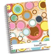 Faber Castell 400301 Sert Kapak Defter 3+1 Daireler 120Yp