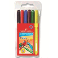 Faber-Castell 5068330450 Fiesta 6'lı Keçeli Kalem
