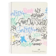 Faber Castell 5075000432 Kareli 120 Yaprak Grafiti A4 Pp Kapak Spiralli Defter
