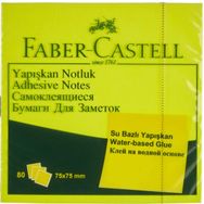 Faber-Castell 5089565434 75x75 mm Fosforlu Sarı Yapışkan Notluk