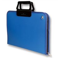 Faber Castell 5177191 Mavi 28x38 cm Fermuarlı Resim Proje Çantası
