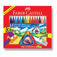 Faber-Castell 5281122715 15 Renk Silinebilir Mum Boya