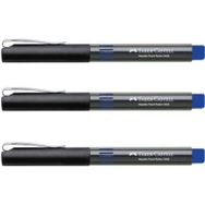 Faber Castell 5405 0.5 mm İğne Uçlu Mavi 3'lü Roller Kalem