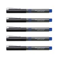 Faber Castell 5405 0.5 mm İğne Uçlu Mavi 5'li Roller Kalem