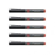 Faber Castell 5405 0.5 mm Kırmızı 5 Adet İğne Uçlu Roller Kalem
