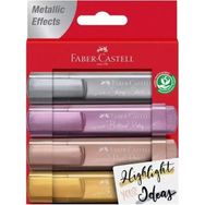 Faber Castell 5749999 4 Renk Metalik Fosforlu Kalem Seti