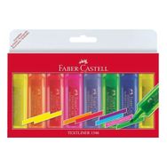 Faber Castell 6+2 Şeffaf Gövde Fosforlu Kalem