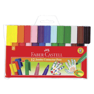 Faber-Castell 662120 Jumbo Eğlenceli 12'li Keçeli Kalem