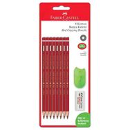 Faber-Castell 8'li Kırmızı Kopya Kalemi