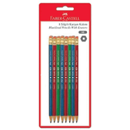 Faber Castell 8'li Silgili Kurşun Kalem