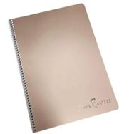 Faber Castell A4 80 Yaprak Çizgili PP Kapak Metalik Spiralli Defter
