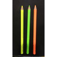 Faber Castell Ahşap Gövde Benekli Grip 3 Renk (Pembe - Turuncu - Mavi) Fosforlu Kalem