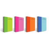 Faber Castell Bicolor Spiralli Plastik Kapak Çizgili 100 Yaprak Defter