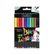 Faber Castell Black Edition 10'lu Keçeli Kalem