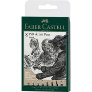 Faber Castell C199 Pitt Artist Pen 8'li Çizim Kalemi