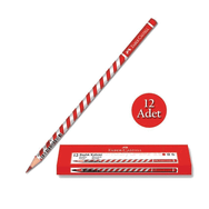 Faber-Castell Candyroll Başlıklı Kırmızı 12'li Kurşun Kalem
