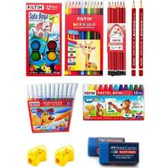 Faber Castell Fatih 12'li Kuruboya + Suluboya + Pastel Boya Seti faber195