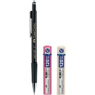 Faber Castell Grip 1347 0.7 Siyah Versatil Kalem + 2 Adet 120'li 0.7 Uç