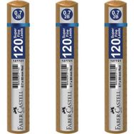 Faber Castell Grip Min 0.7 2B 60 mm 120'li Altın Tüp 3'lü Kalem Ucu