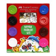 Faber Castell Hayvan Figürleri Seti 8x50 gr Oyun Hamuru