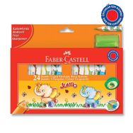 Faber-Castell Jumbo Üçgen Ekolojik 24'lü Kuru Boya Kalemi