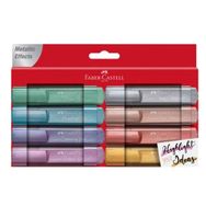 Faber Castell K46 Metalik 8'li Karton Blister Fosforlu Kalem